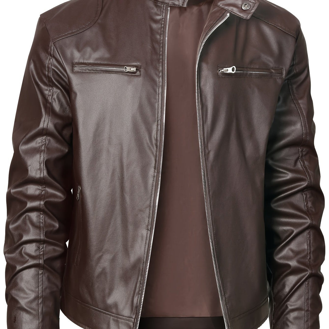Wallace | Stand-Collar Moto Jacket