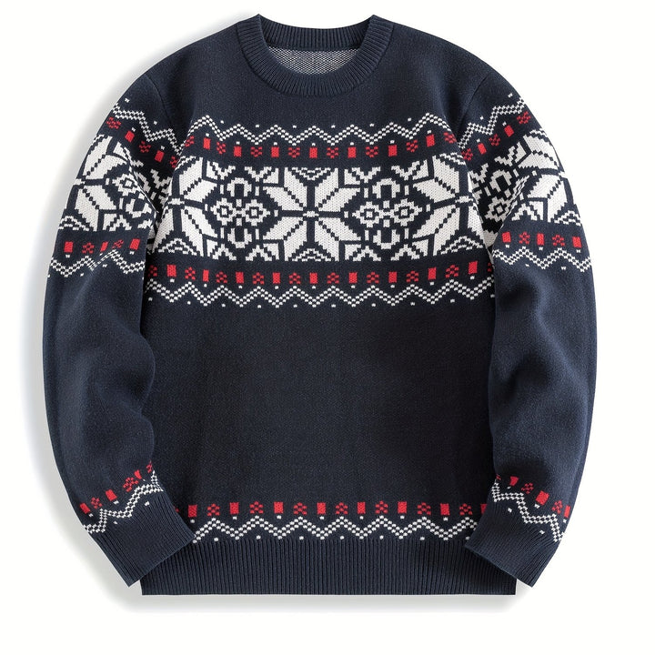 Fabian | Nordic Patterned Crewneck Sweater