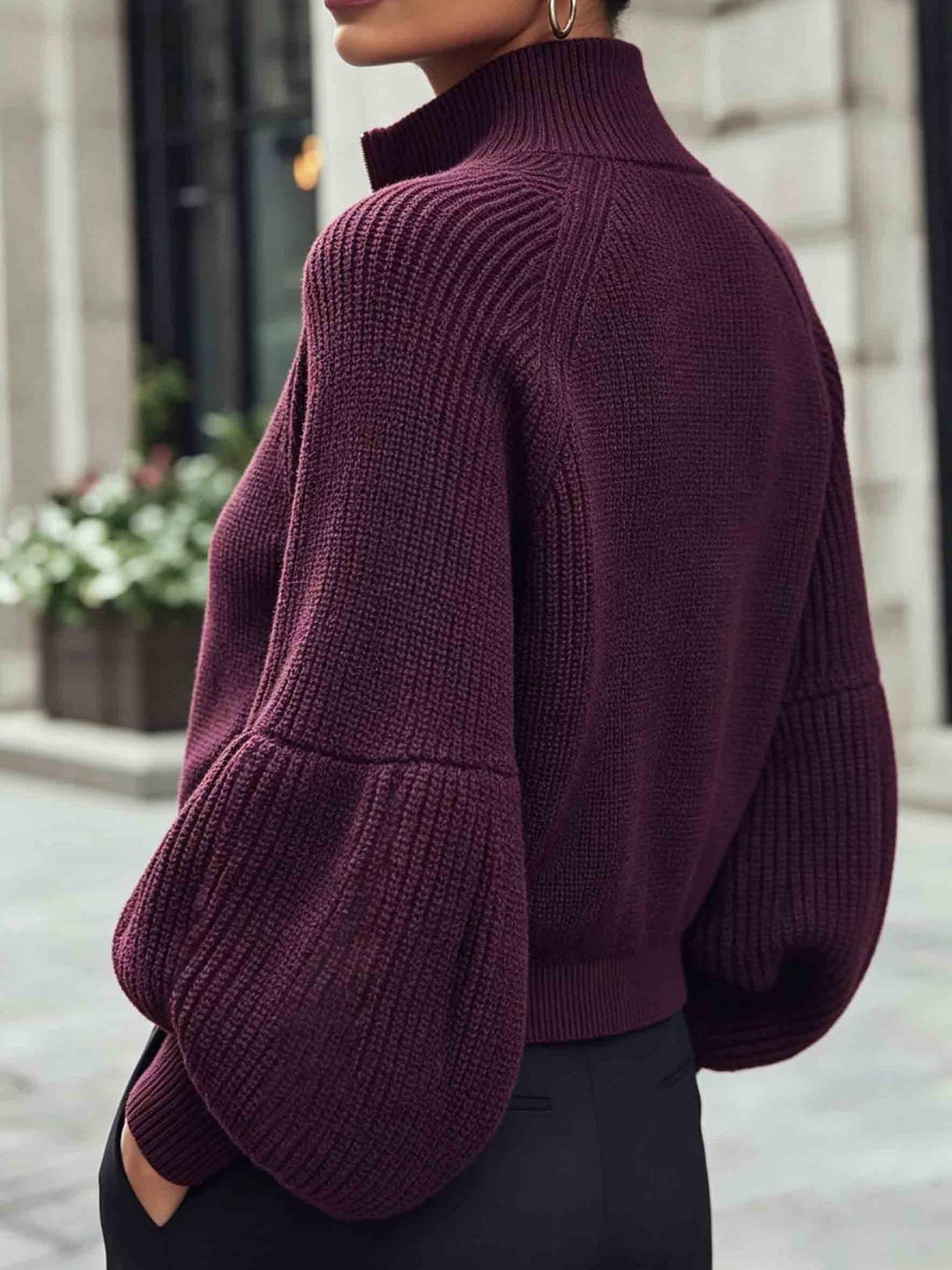 Anthea | Cropped Zip-Up Cardigan