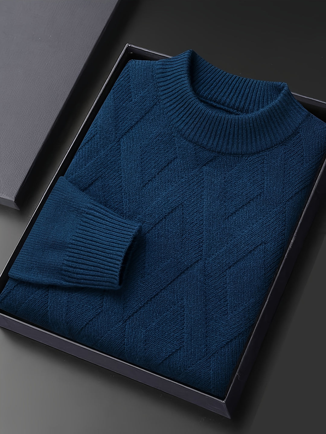 Leland | Textured Mock-Neck Jumper