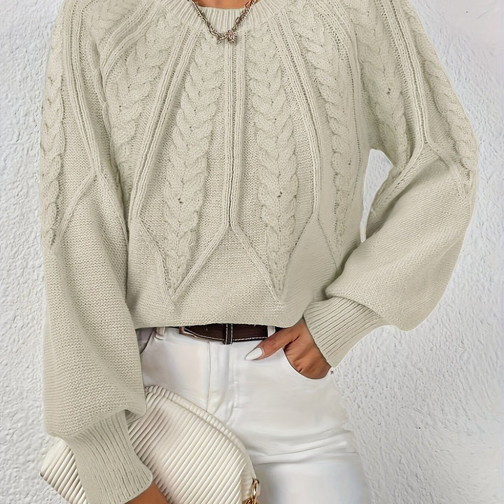 Astrid | Cable-Knit Round-Neck Sweater