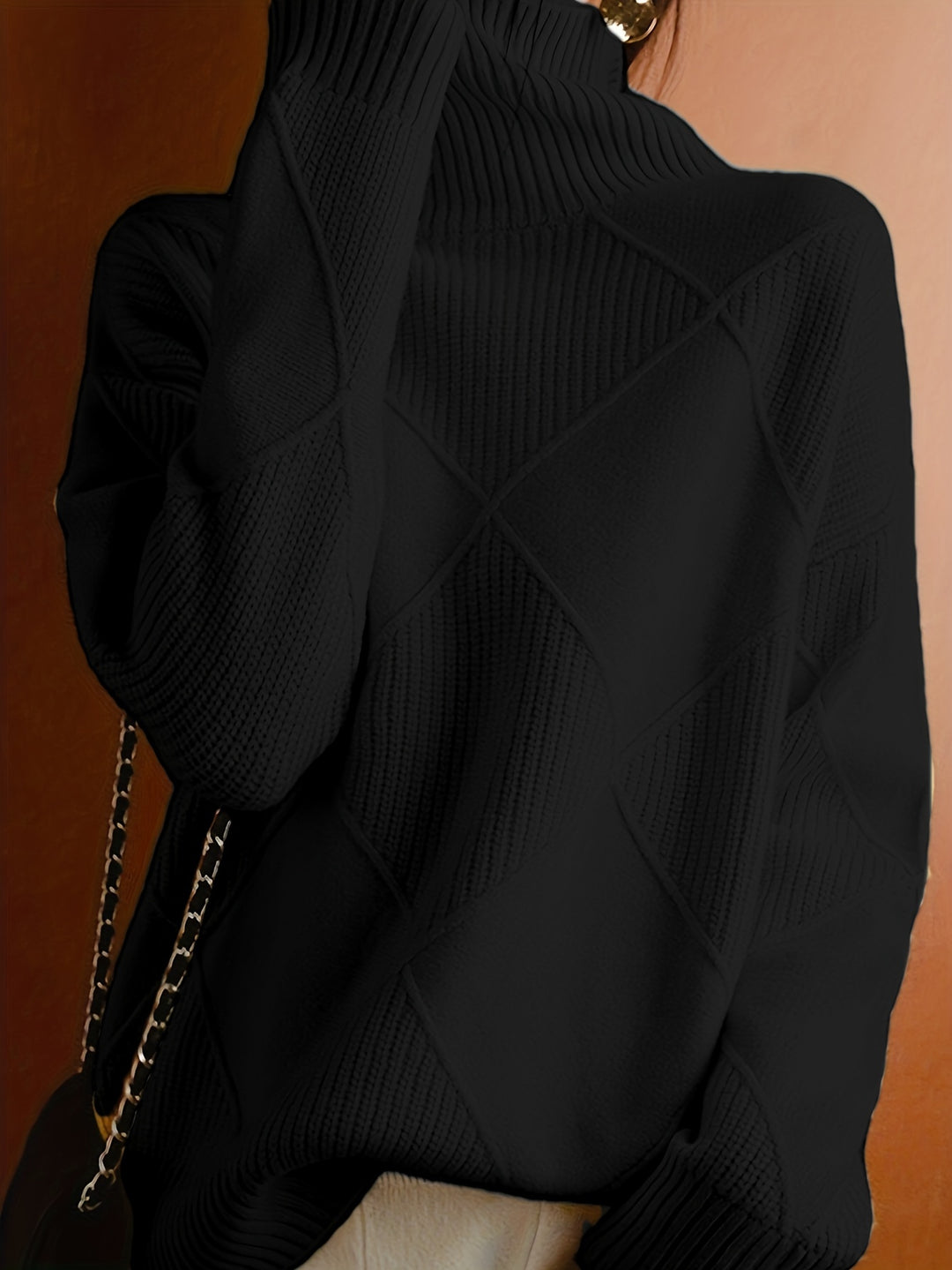 Freya | Textured Turtleneck Sweater