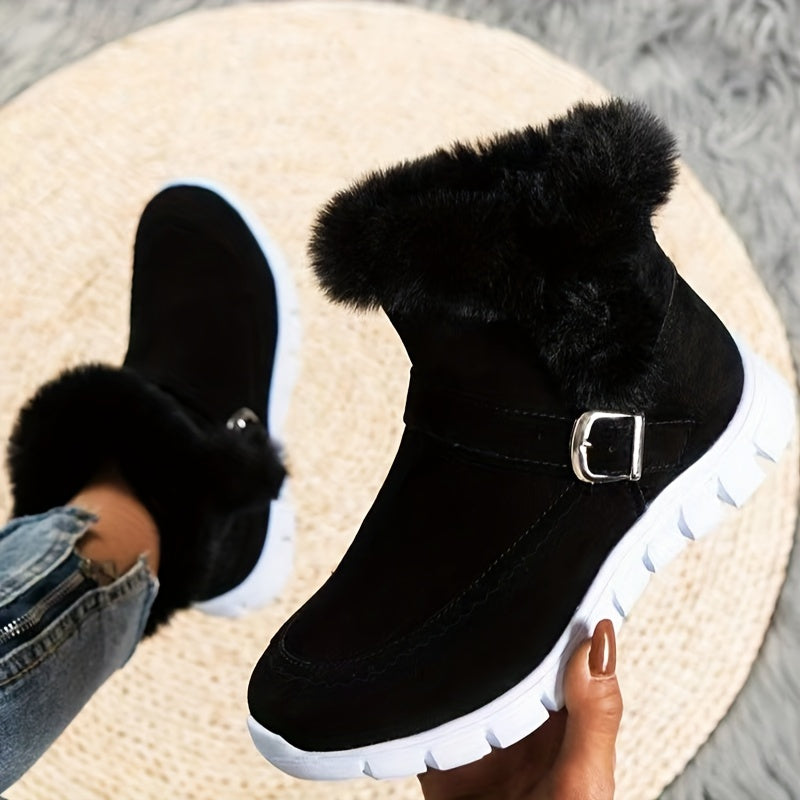 Mabel | Cosy Fur-Trimmed Winter Boots