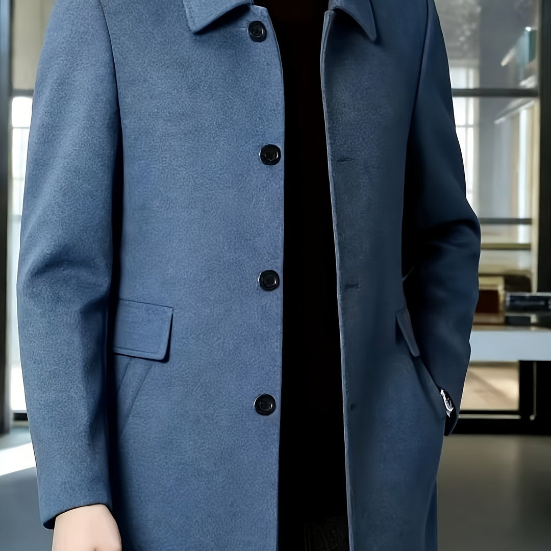 Cedric | Tailored Single-Breasted Overcoat