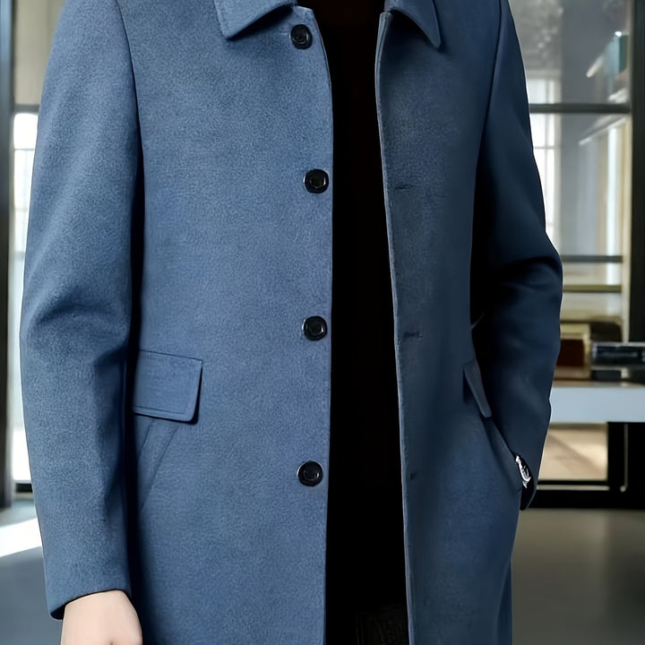 Cedric | Tailored Single-Breasted Overcoat
