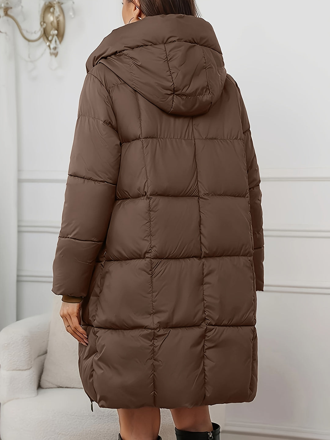 Miriam | Hooded Longline Puffer Coat