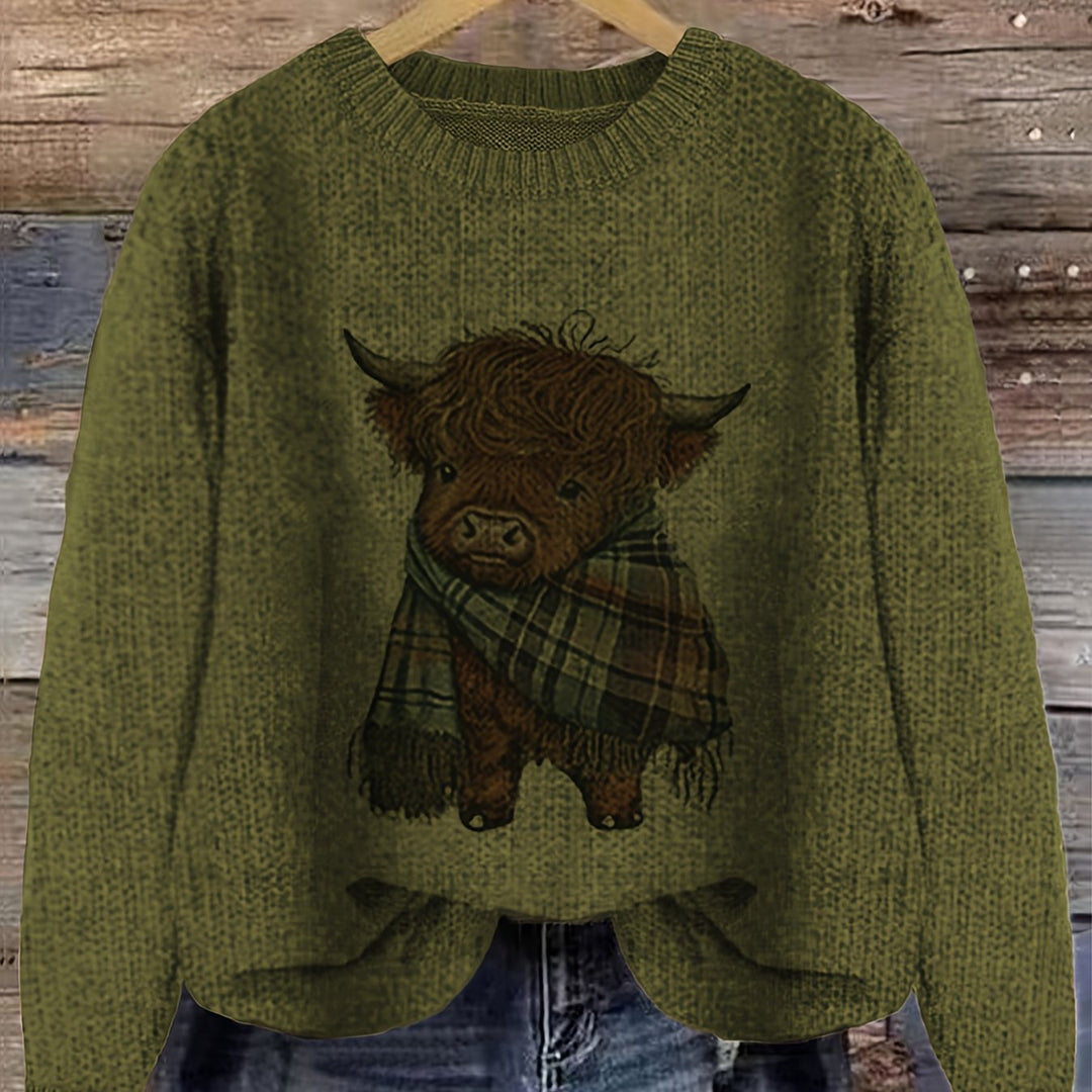 Bonnie | Cosy Highland Cow Pullover