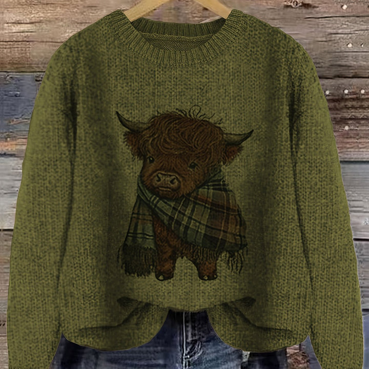 Bonnie | Cosy Highland Cow Pullover