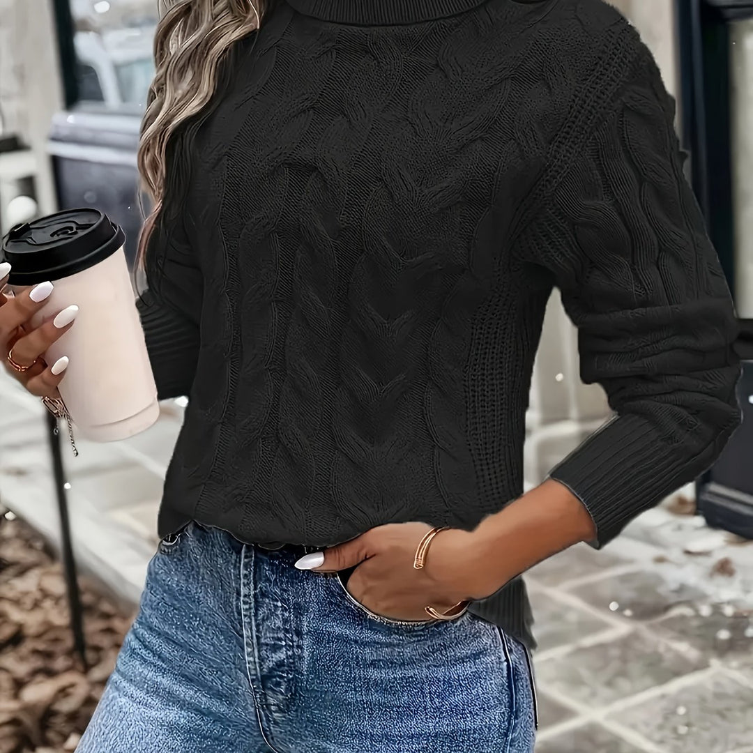 Naomi | Cable-Knit Turtleneck Jumper