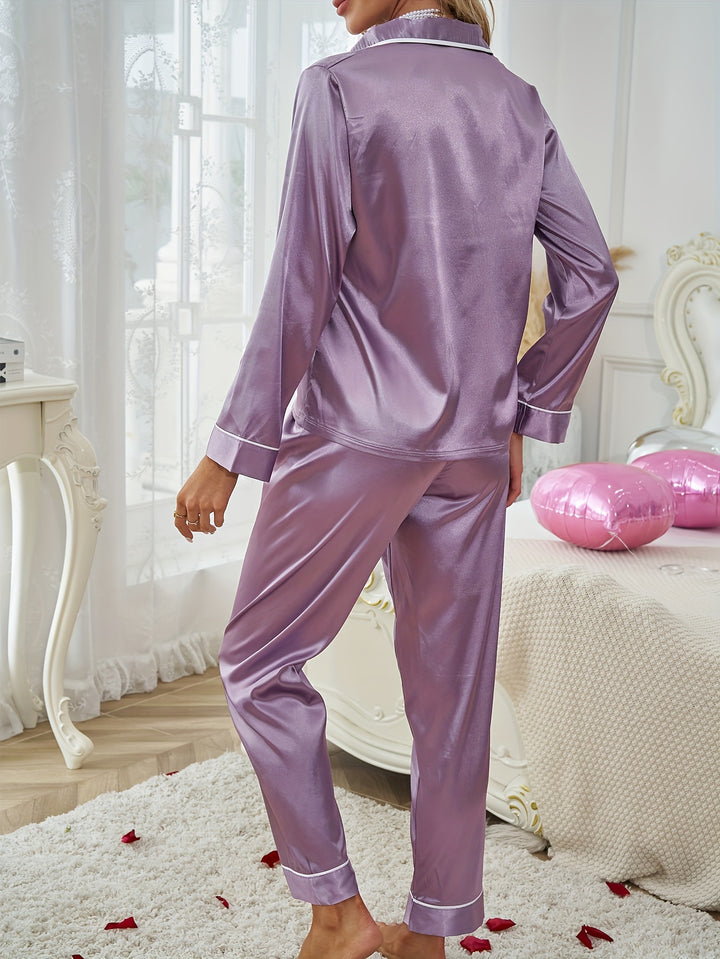 Lenora | Button-Up Long-Sleeve Two-Piece Set