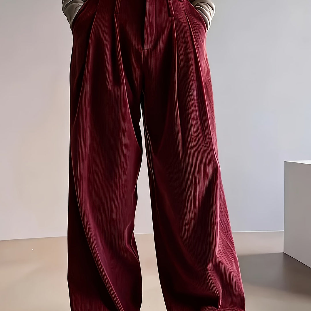 Patricia | Wide-Leg Pleated Trousers