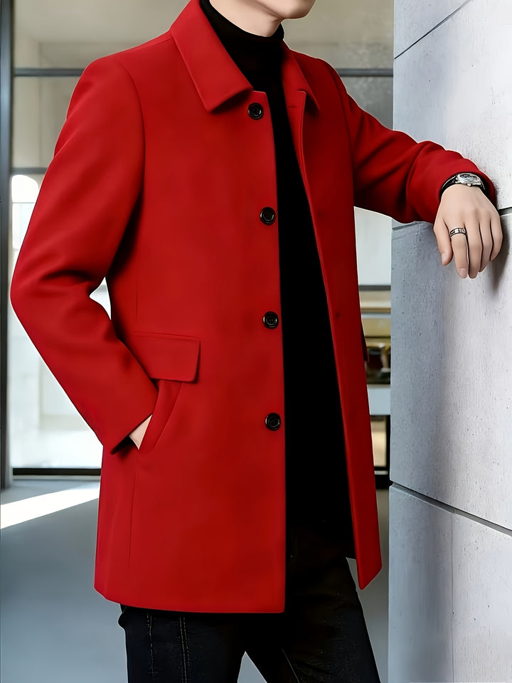 Cedric | Tailored Single-Breasted Overcoat