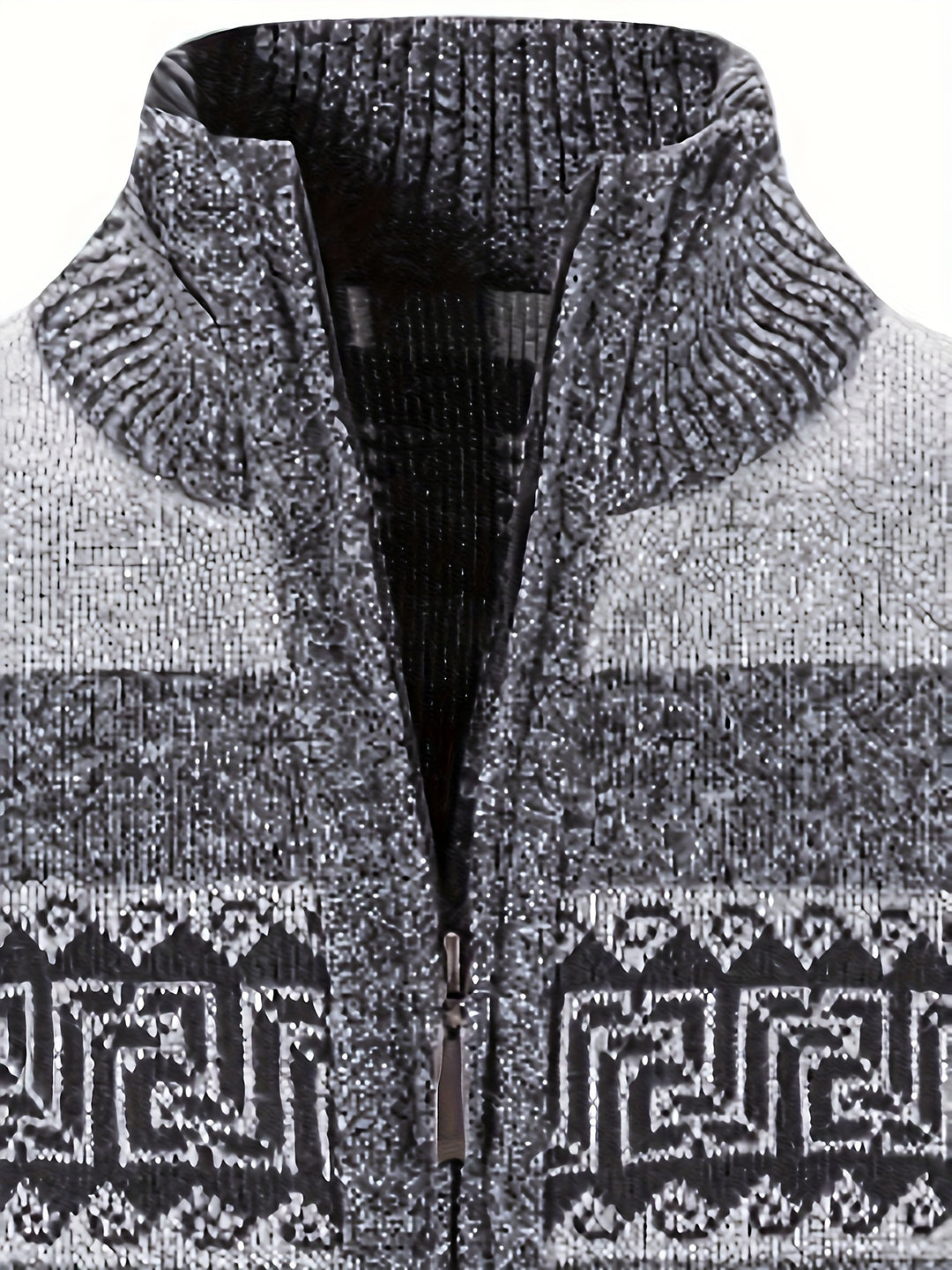 Brooks | Patterned Full-Zip Cardigan