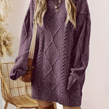 Wilhelmina | Cosy Cable-Knit Sweater Dress