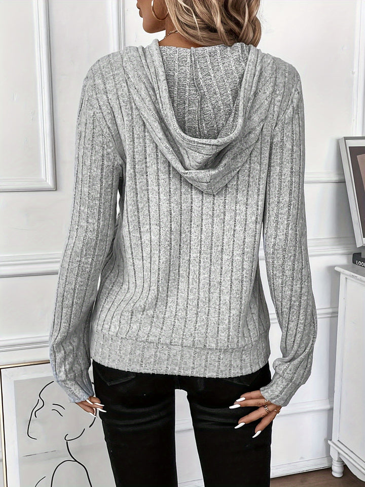 Noreen | Cosy Ribbed Hoodie