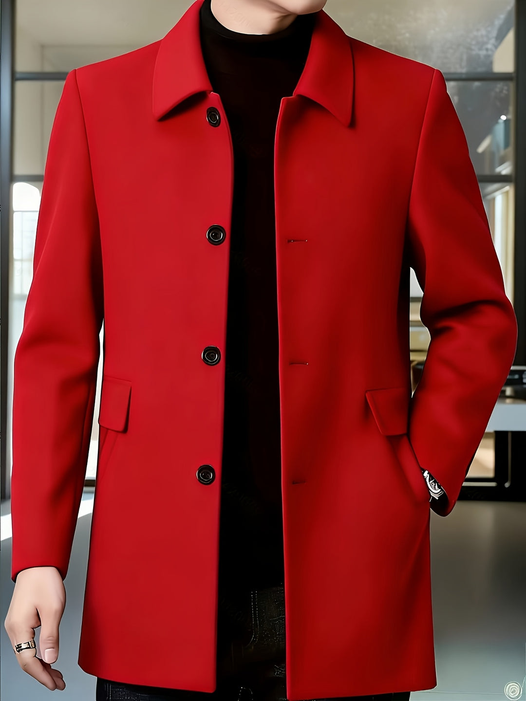Cedric | Tailored Single-Breasted Overcoat