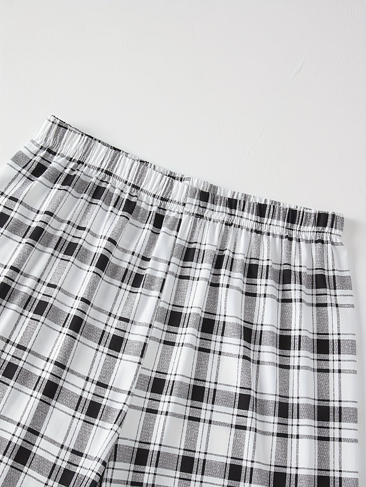 Miles | Relaxed Checked Two-Piece Set