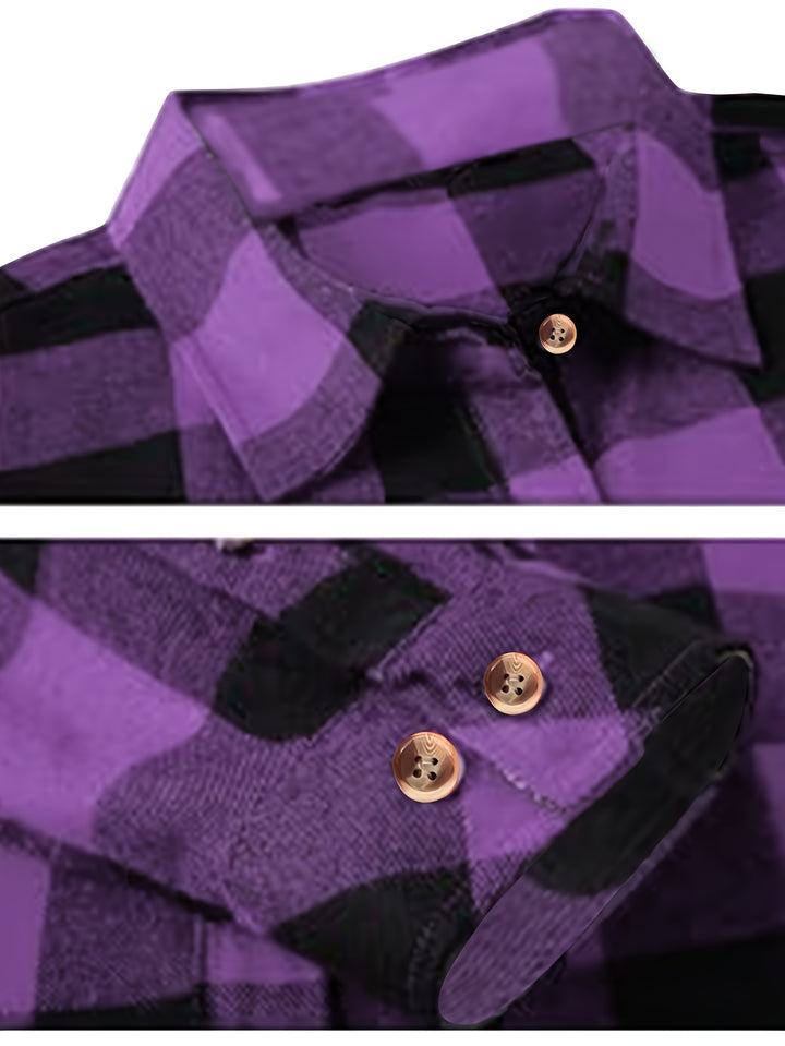 Everly | Checked Button-Up Shirt