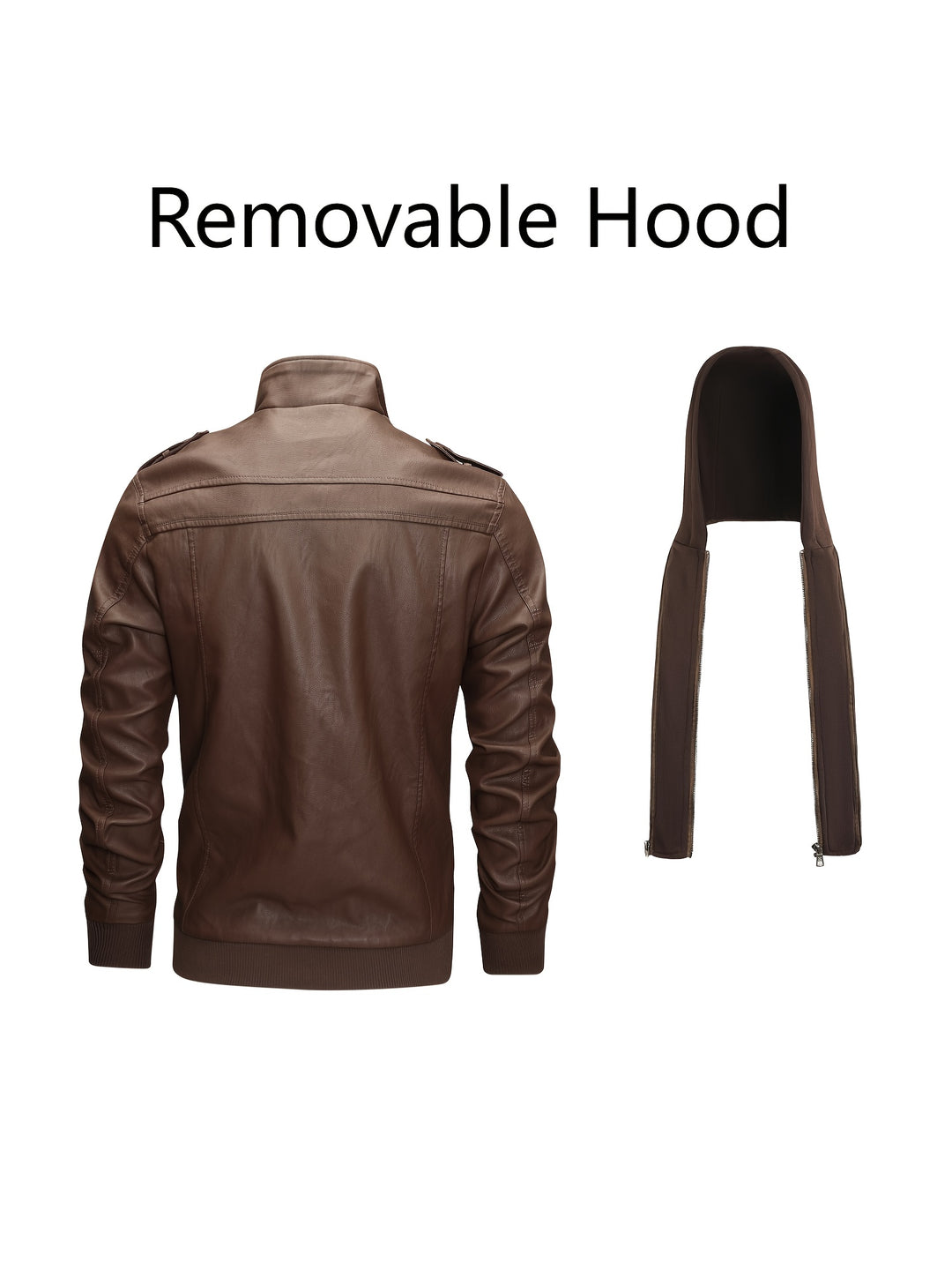 Donovan | Layered Hooded Moto Jacket