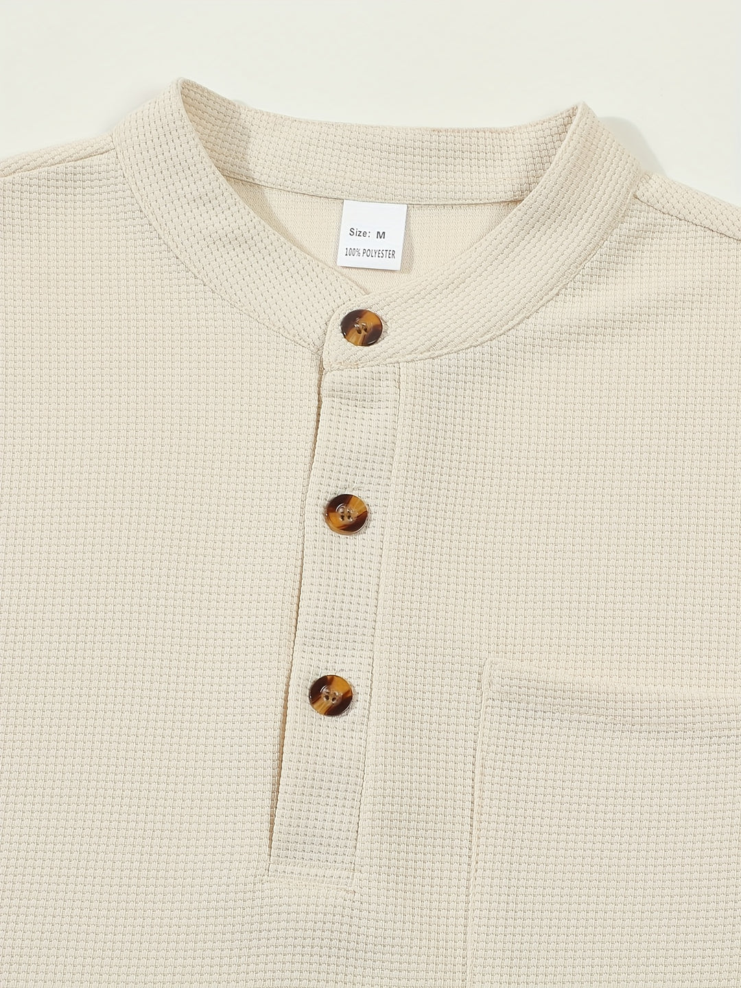 Dawson | Textured Long-Sleeve Henley Shirt
