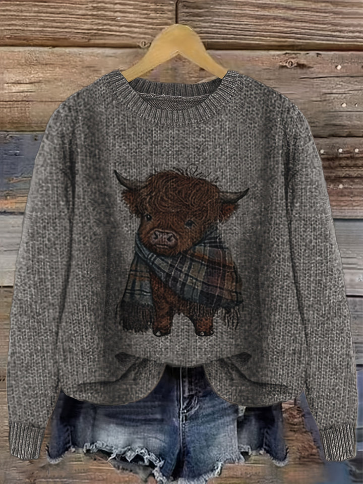 Bonnie | Cosy Highland Cow Pullover
