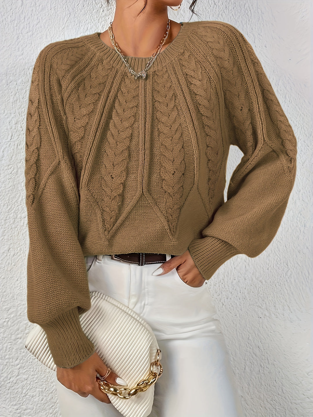 Ophelia | Relaxed Cable-Knit Sweater