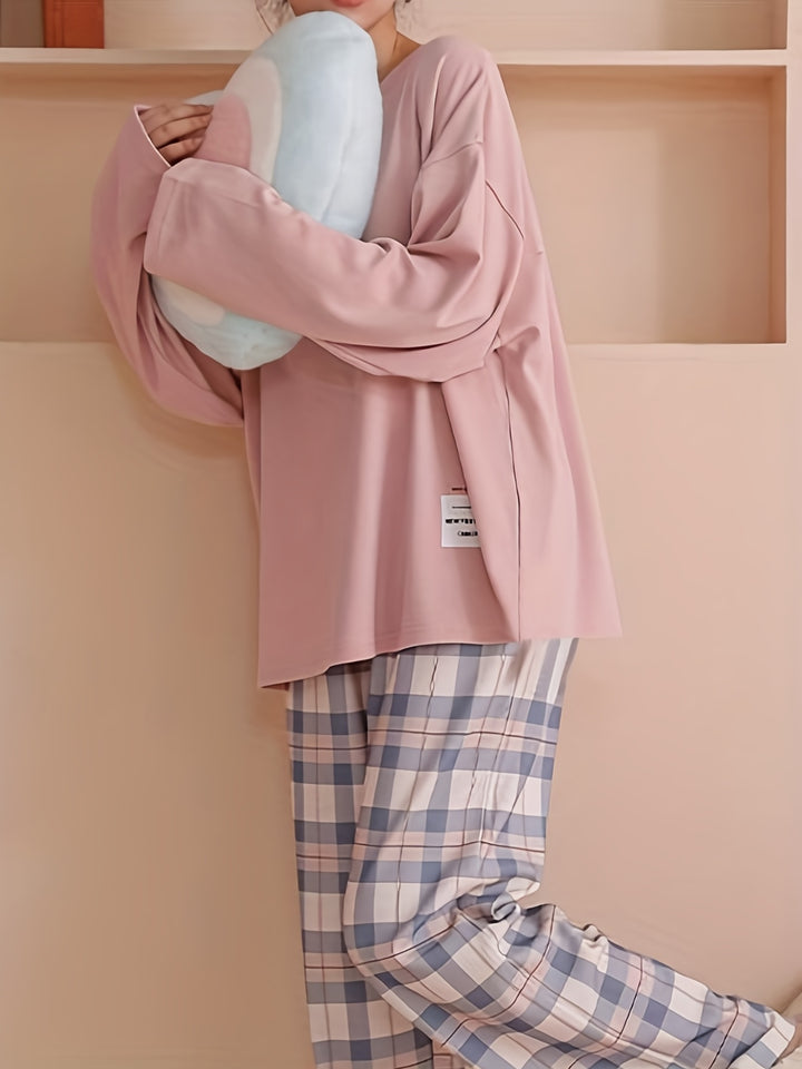 Penelope | Relaxed Plaid Two-Piece Set
