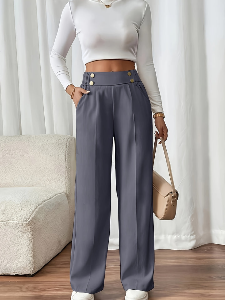 Diane | High-Waisted Wide-Leg Trousers