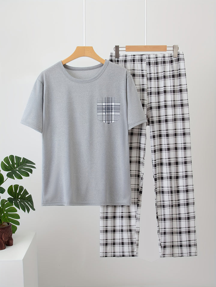 Miles | Relaxed Checked Two-Piece Set