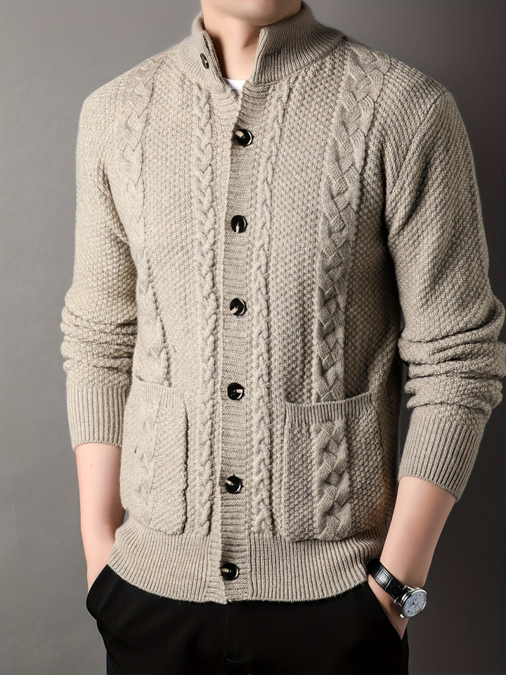 Percival | Textured Button-Front Cardigan