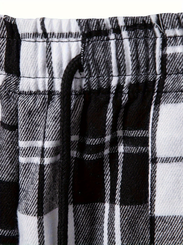 Nathaniel | Relaxed Checked Lounge Trousers