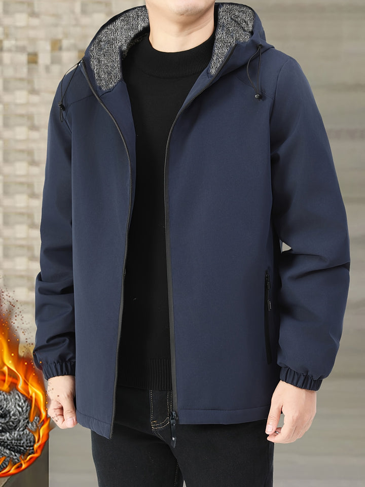 Calvin | Warm Hooded Zip-Up Jacket
