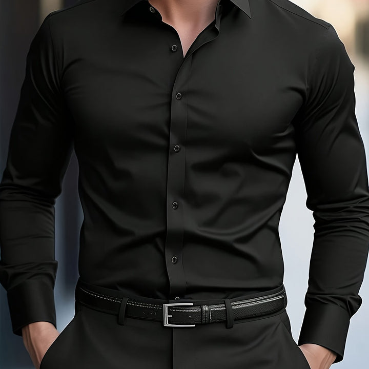 Leon | Refined Long Sleeve Business Shirt