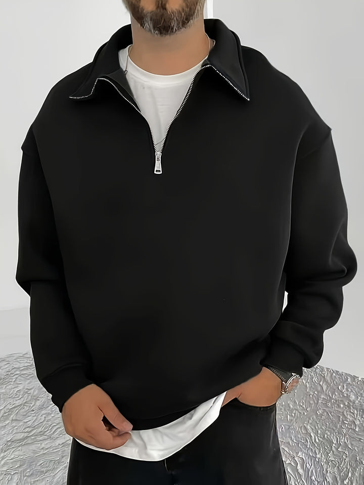 Gideon | Collared Half-Zip Sweatshirt