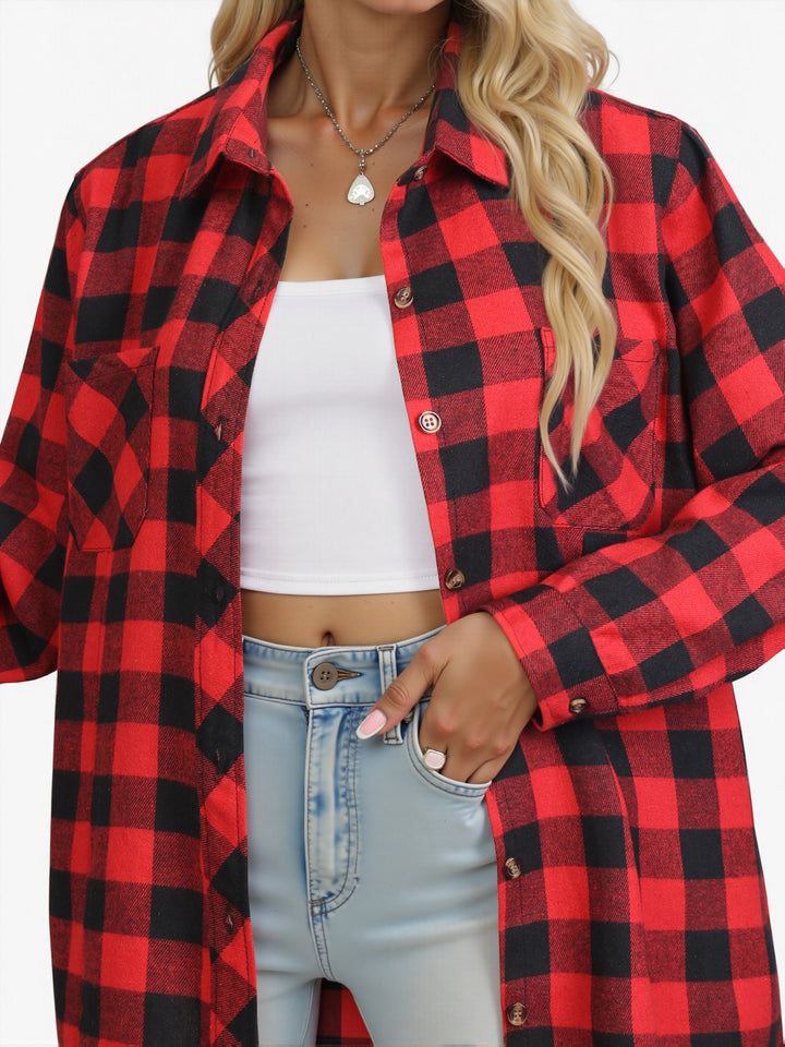 Everly | Checked Button-Up Shirt