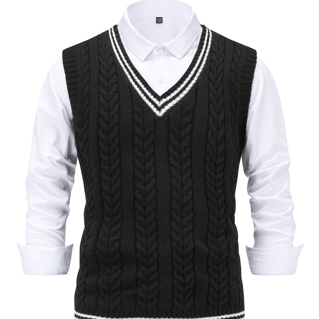 Lionel | Classic Cable-Knit Sweater Vest