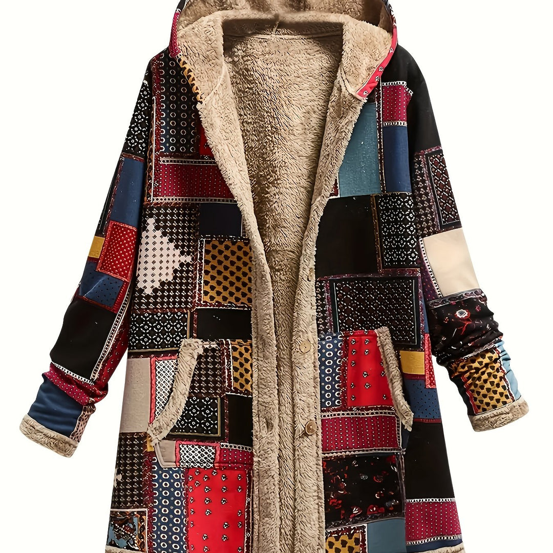 Etta | Hooded Patchwork Coat