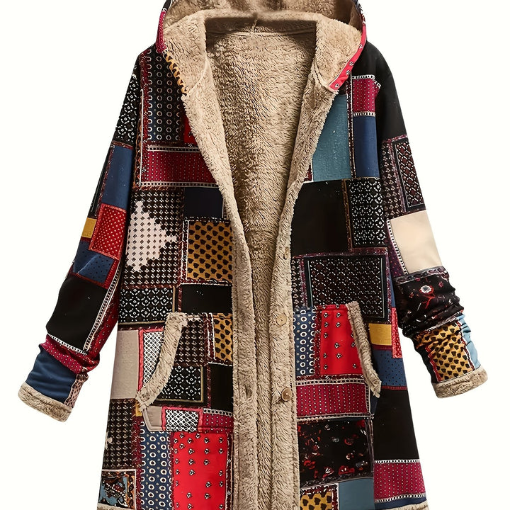 Etta | Hooded Patchwork Coat