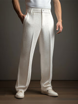 Vaughn | Textured Wide-Leg Trousers