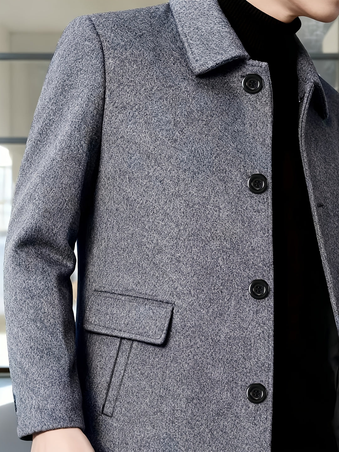 Cedric | Tailored Single-Breasted Overcoat