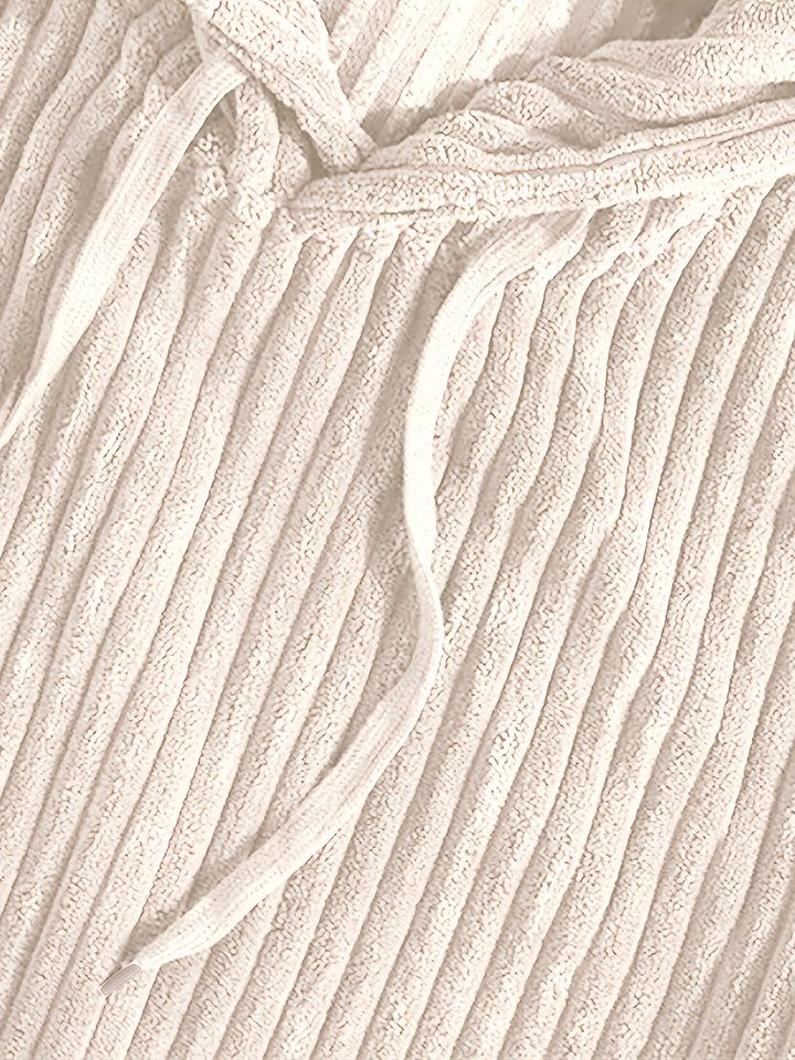 Lawrence | Ribbed Textured Hoodie