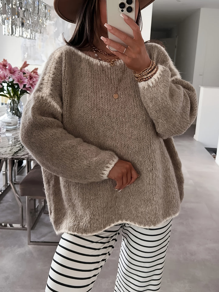 Adaline | Relaxed Boat Neck Jumper