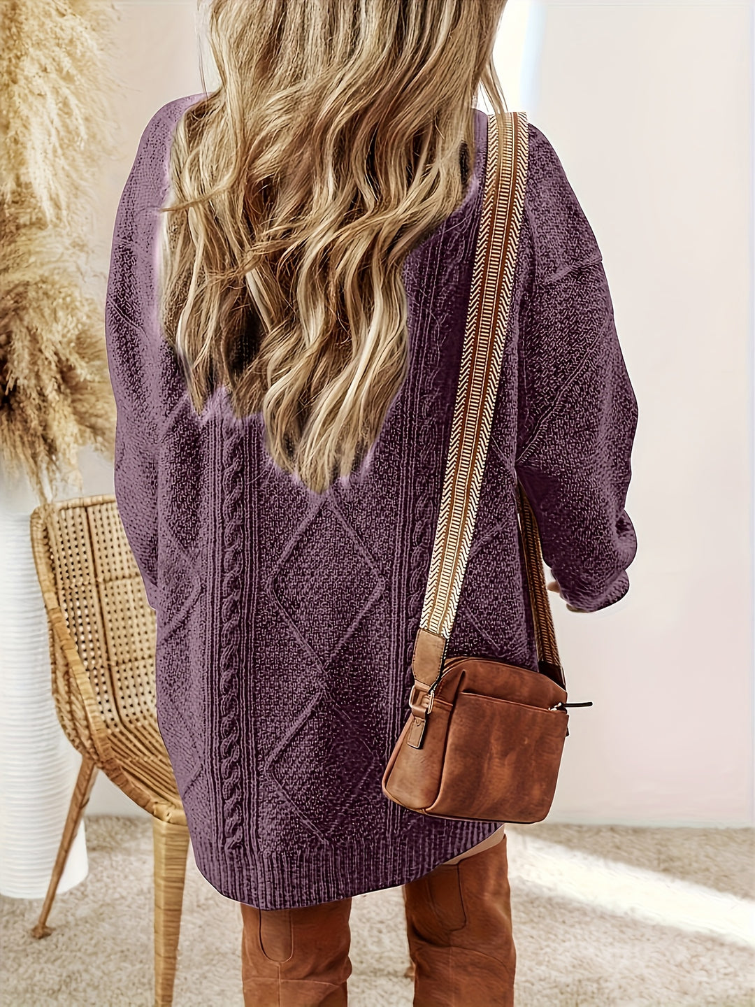 Iris | Cable-Knit Sweater Dress