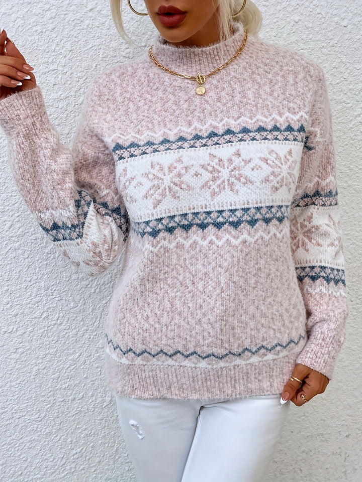 Heather | Cosy Snowflake Sweater
