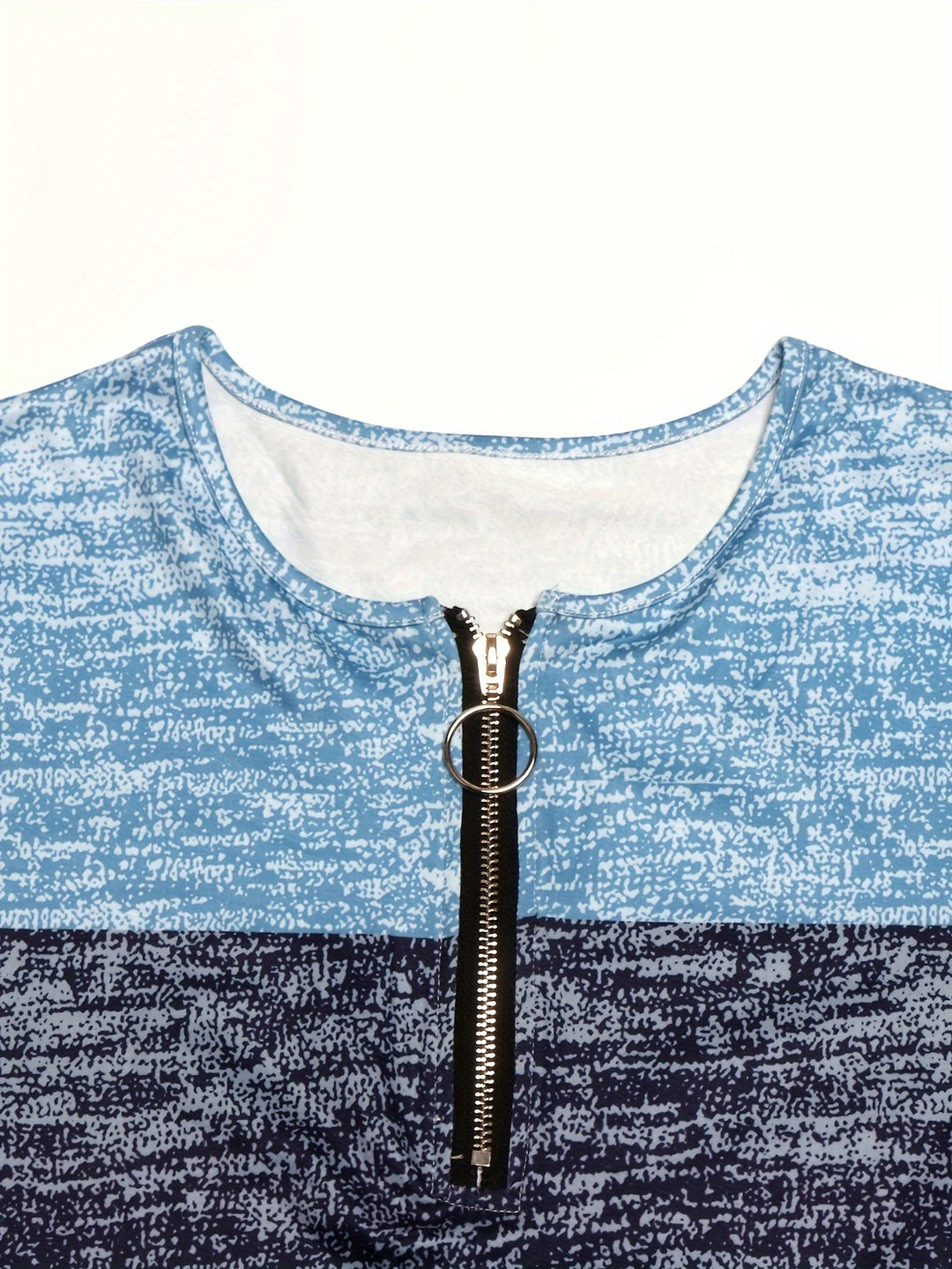 Marissa | Colour-Block Quarter-Zip Top