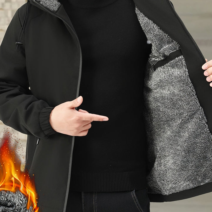 Calvin | Warm Hooded Zip-Up Jacket
