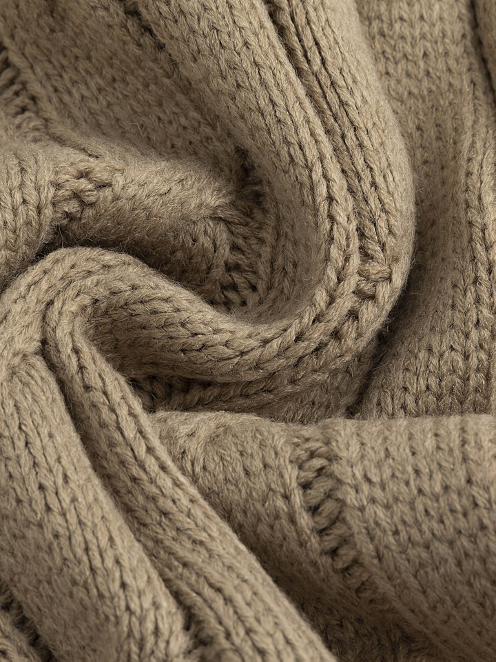 Elliot | Shawl Collar Cable-Knit Cardigan