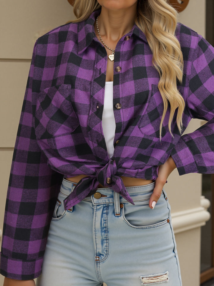 Everly | Checked Button-Up Shirt