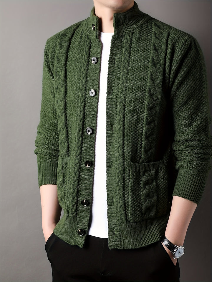 Percival | Textured Button-Front Cardigan