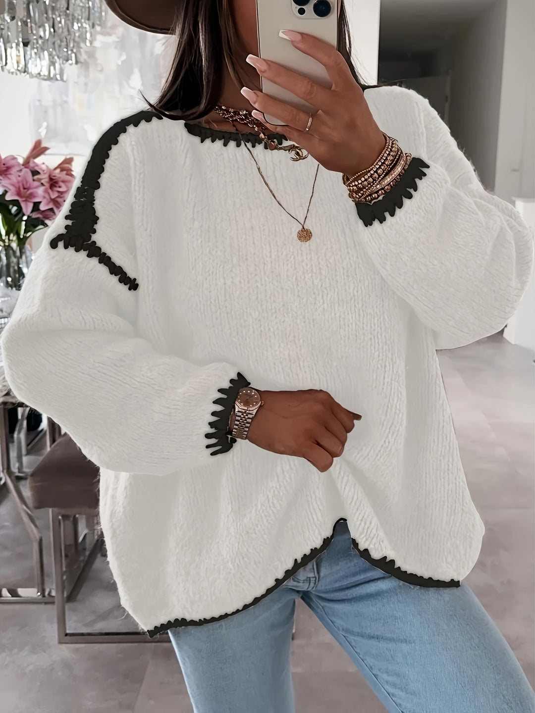Adaline | Relaxed Boat Neck Jumper